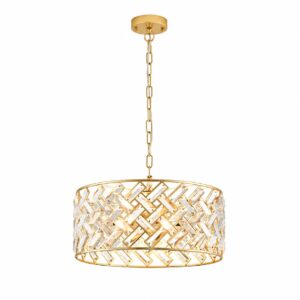 Gold-Threaded Crystal Ring